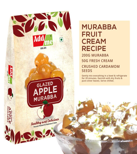 Add me Apple Murabba Seed less 1kg Vacuum Pack Without Syrup Seb ka Murabba - 1 Kg | 1Kg Seb Marmalade | Improve Immunity Booster | High Vitamin C & Fiber