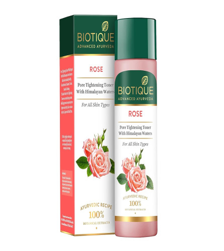 Biotique Bio Rose Pore Tightening Toner 120ml (pack of 2) free shipping