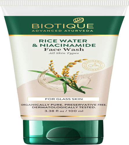 Biotique Rice Water & Niacinamide Gel Face Wash 100ml x 2 pack