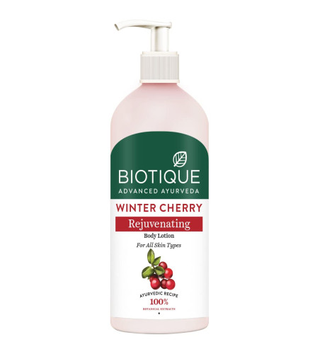 Biotique Winter Cherry Rejuvenating Body Lotion 300ml - free shipping