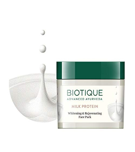 Biotique Milk Protein Instant Glow Brightening Face Pack 50gm x 2 pack - free shipping
