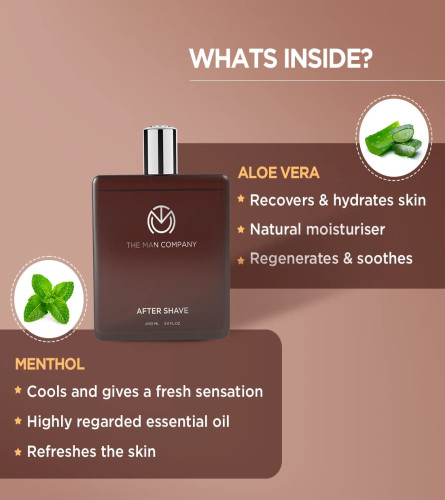 The Man Company After Shave Spray For Men with Aloevera & Menthol 100 ml