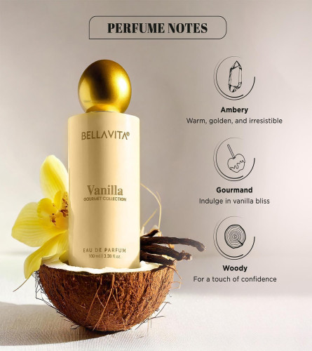 BELLAVITA Gourmet Collection Vanilla | Long Lasting Perfume For Man and Woman 100 ml
