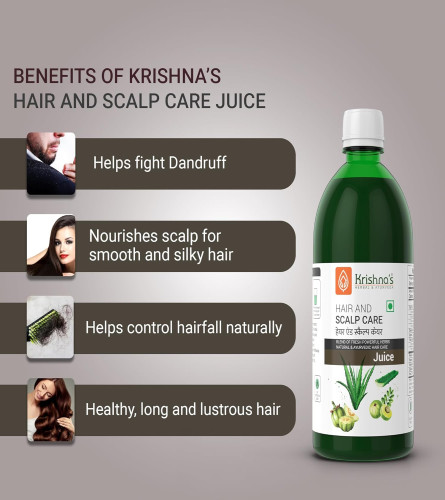 KRISHNA'S HERBAL & AYURVEDA Hair & Scalp Care Juice 1000 Ml