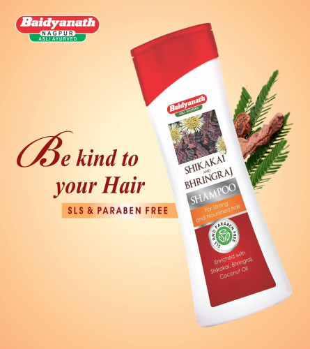 Baidyanath Asli Ayurved Shikakai and Bhringraj Nourishing Shampoo 450 ml