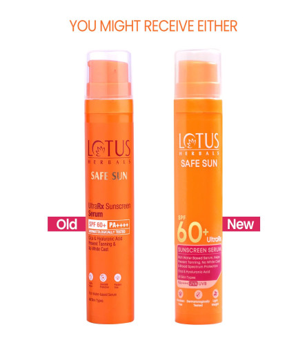 Lotus Herbals UltraRx Sunscreen Serum SPF 60+ PA++++ 50ml - FREE SHIP