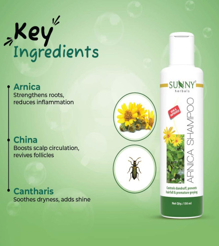 Sunny Herbals Arnica Shampoo 150 ml (Pack of 2)