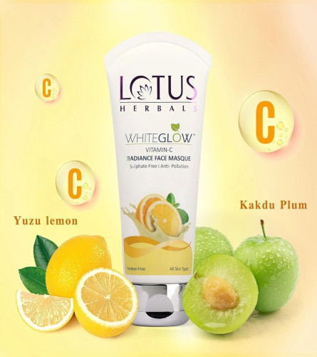 Lotus Herbals Whiteglow Vitamin C Radiance Face Masque 100gm - free ship