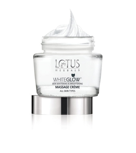 Lotus Herbals Whiteglow Skin Whitening And Brightening Massage Creme, 60g - free shipping