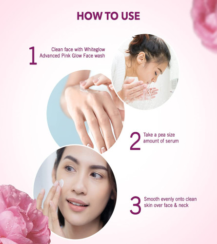Lotus Herbals Whiteglow Advanced Pink Glow Brightening Serum, 30ml - free shipping