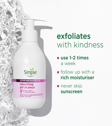 Simple Active Skin Barrier Care Smoothing Gel Face Cleanser 150 ml - free ship