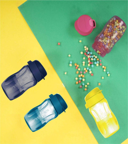 Tupperware Aquaslim Plastic Bottle 310 ml (Set of 4)