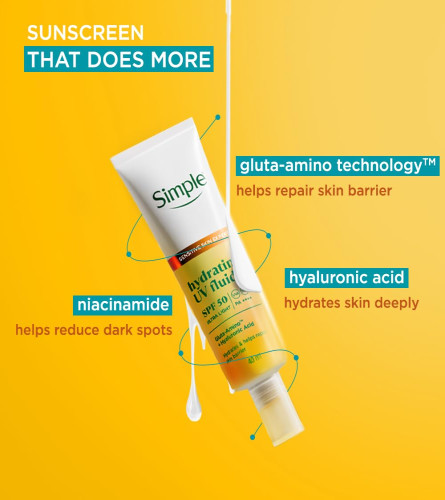 Simple Hydrating UV Fluid |SPF 50 PA++++ 40 ml - free shipping