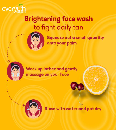 Everyuth Naturals Brightening Lemon&Cherry Face Wash 150 Gm (Pack Of 2)