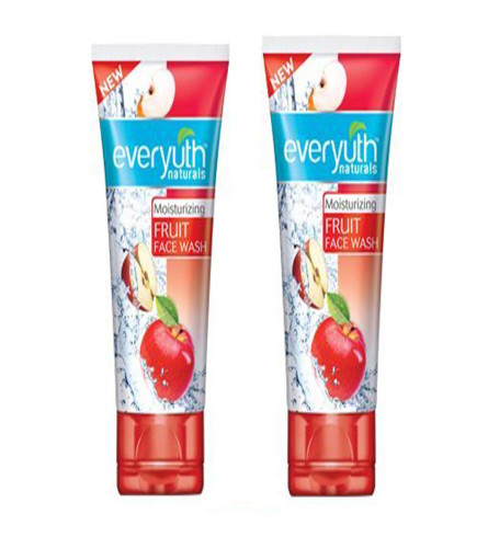 Everyuth Naturals Moisturizing Fruit Face Wash,50 gm, Pack of 2 - free shipping