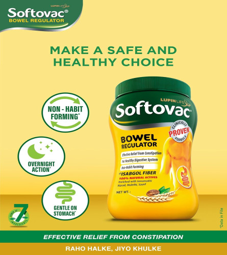 Softovac Isabgol Bowel Regulator Powder 450g