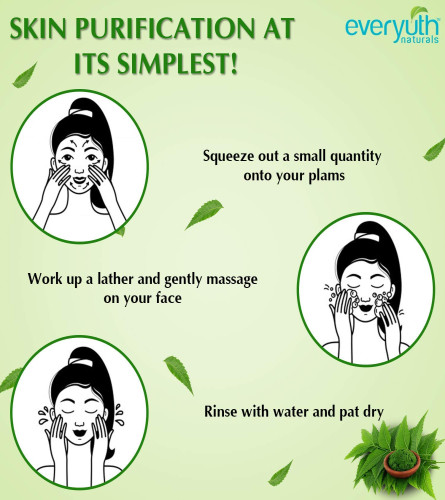 Everyuth Purifying Neem Face Wash For All Skin Type,50ml (Pack of 2) free ship