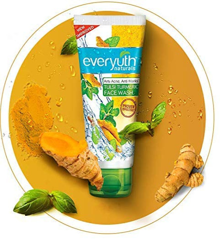 Everyuth Naturals Anti Acne Anti Marks Tulsi Turmeric Face Wash 50g Pack of 3
