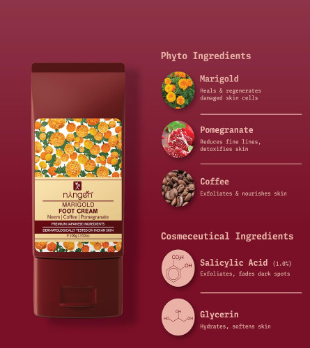 Ningen Marigold Foot Cream 100 gm - free shipping