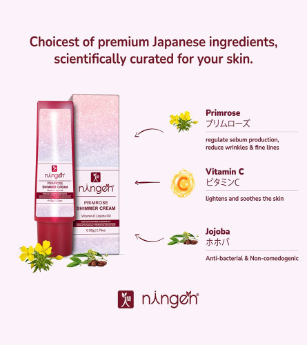 Ningen Primerose Shimmer Cream 50gm - free shipping