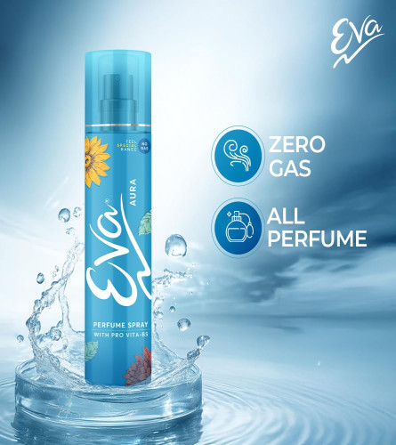 Eva Aura No Gas Perfume Spray 120 ml (Pack Of 2)