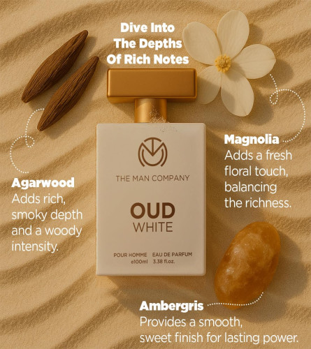 THE MAN COMPANY OUD WHITE Premium Perfume for Man 100 ml