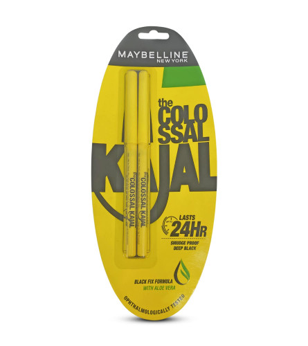 Maybelline Pencil Colossal Kajal Black 20 g (Pack of 2)