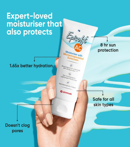 Episoft Ac Lightweight Moisturizer With Microencapsulated Sunscreen 75 gm