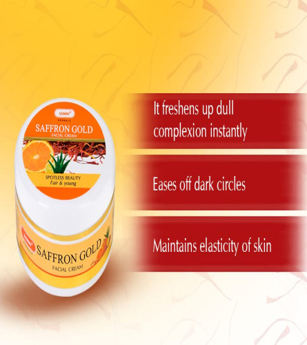 Sunny Saffron Gold Facial Cream 100 gm (Pack of 2)