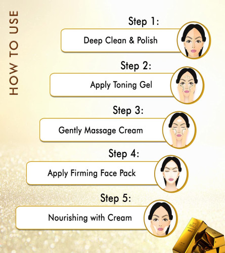 Keya Seth Aromatherapy, Envie Gold Facial Kit- White & Bright 23 gm - free shipping