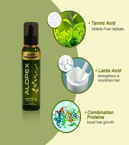 KEYA SETH AROMATHERAPY, DEVICE OF DROP Alopex Penta Active 10 For Hair Loss & Weak Hair (120 ml)