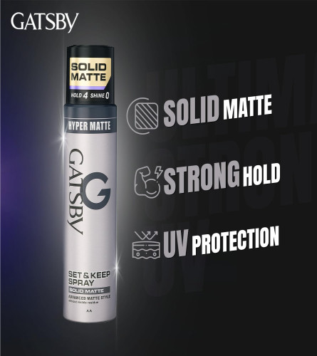GATSBY Set & Keep Hair Spray - Solid Matte 250 ml