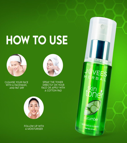 Jovees Herbal Cucumber Skin Toner 200ml - free ship