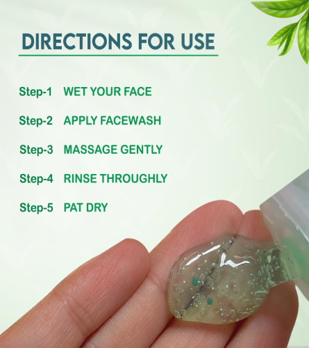 Jovees Herbal Tea Tree Oil Control Face Wash for Oily & Sensitive Skin 120ml (pack of 2) free ship