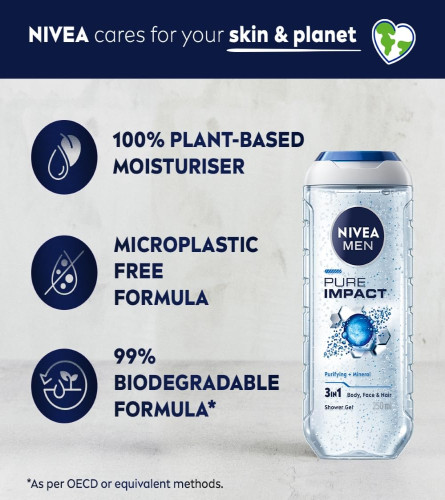 NIVEA MEN Pure Impact Shower Gel 500 ml