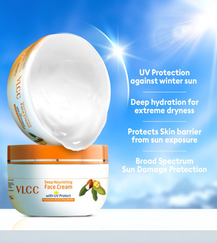 VLCC Deep Nourishing Face Cream with UV Protect - 200 g