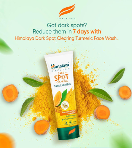 Himalaya Dark Spot Clearing Turmeric Face Wash 100 ml (Pack of 2)