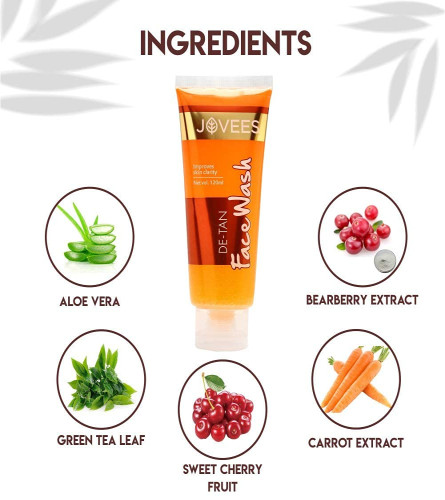 Jovees Herbal Detan Facewash (PACK OF 2) - free shipping