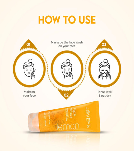 Jovees Herbal Lemon Face Wash 50ml (pack of 2) free shipping