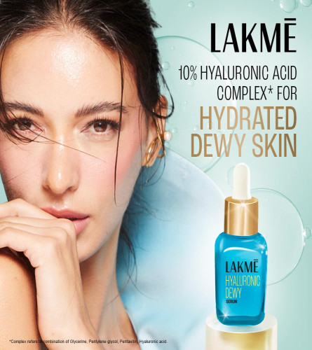 LAKMÉ Dewy Serum with 10% Hyaluronic Acid & Pentavitin Complex 15 ml (Pack of 2)