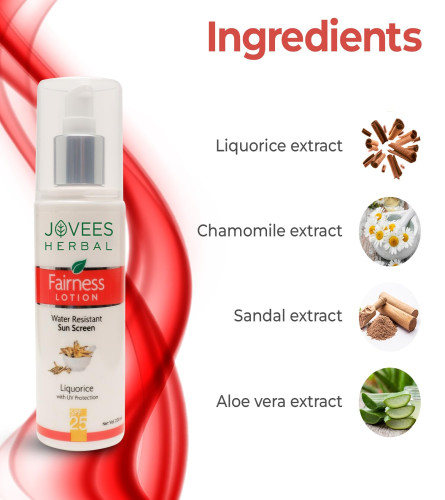 Jovees Herbal Sunscreen Fairness SPF 25 Lotion 200 ml - free ship