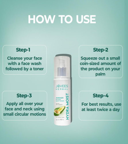 JOVEES Herbal Hydra Intense Moisturiser For Glowing & Hydrating Skin 100ml (free ship)