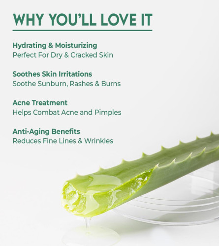 Jovees Herbal 100% Pure Aloe Vera Gel for Face, Hair (200gm) - free ship