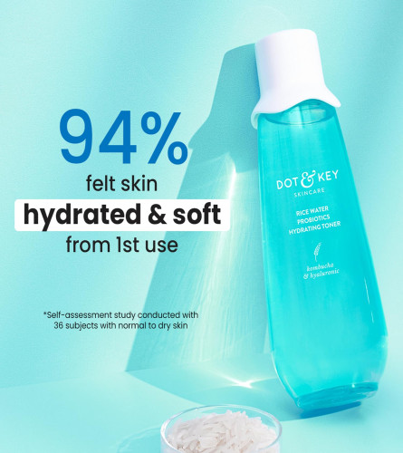 Dot & Key Rice Water Hydrating Toner With Hyaluronic 150 ml (Pack of 2)