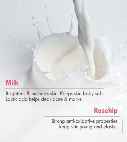 Nat Habit Milk Rosehip Bath Soap 125 g (Pack of 3)