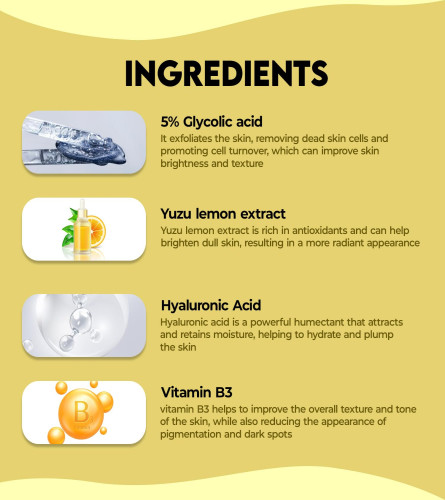 Jovees Herbal 5% Glycolic Acid Brightening Serum 30ml - free ship