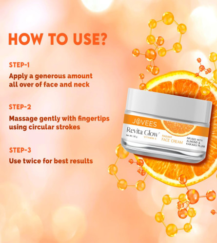 Jovees Herbal Revita Glow Vitamin C Cream 50gm - free ship