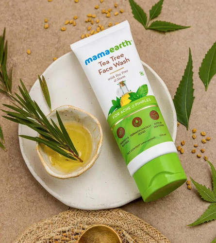 Mamaearth Tea Tree Oil Control Face Wash 100 ml (Pack of 2)