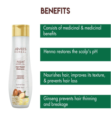 Jovees Herbal Argan Kernal Oil Shampoo 300ml - free ship