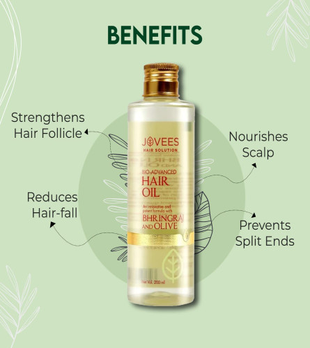 Jovees Herbal Bringraj & Olive Bio- Advanced Hair Oil 200ml (free ship)